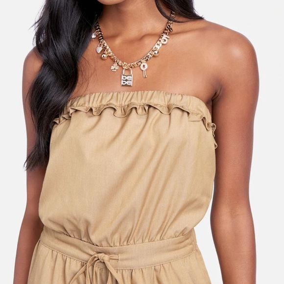 STRAPLESS CARGO POCKET JUMPSUIT - Picture 3 of 8